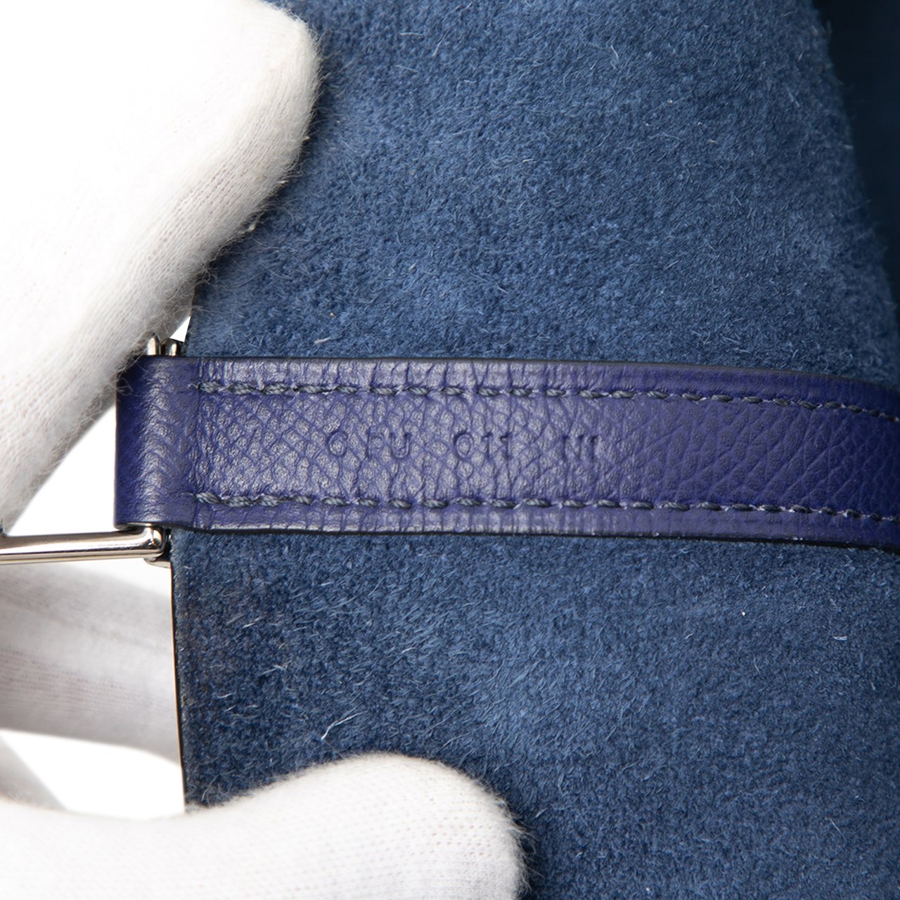 Hermès Epsom Tressage Picotin Lock 22 Blauw