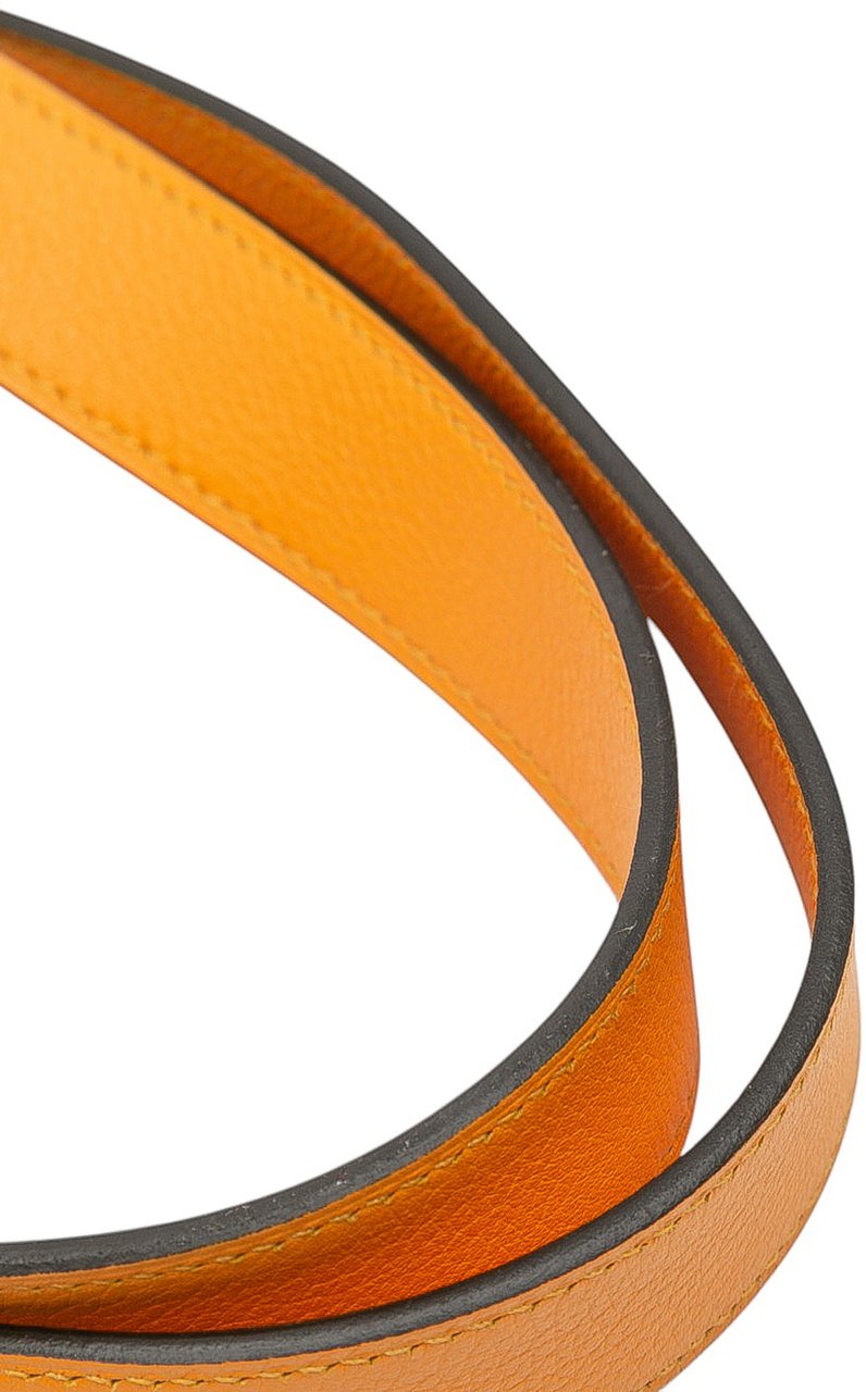 Hermès Evergrain and Toile Petit H Bell Tote Geel