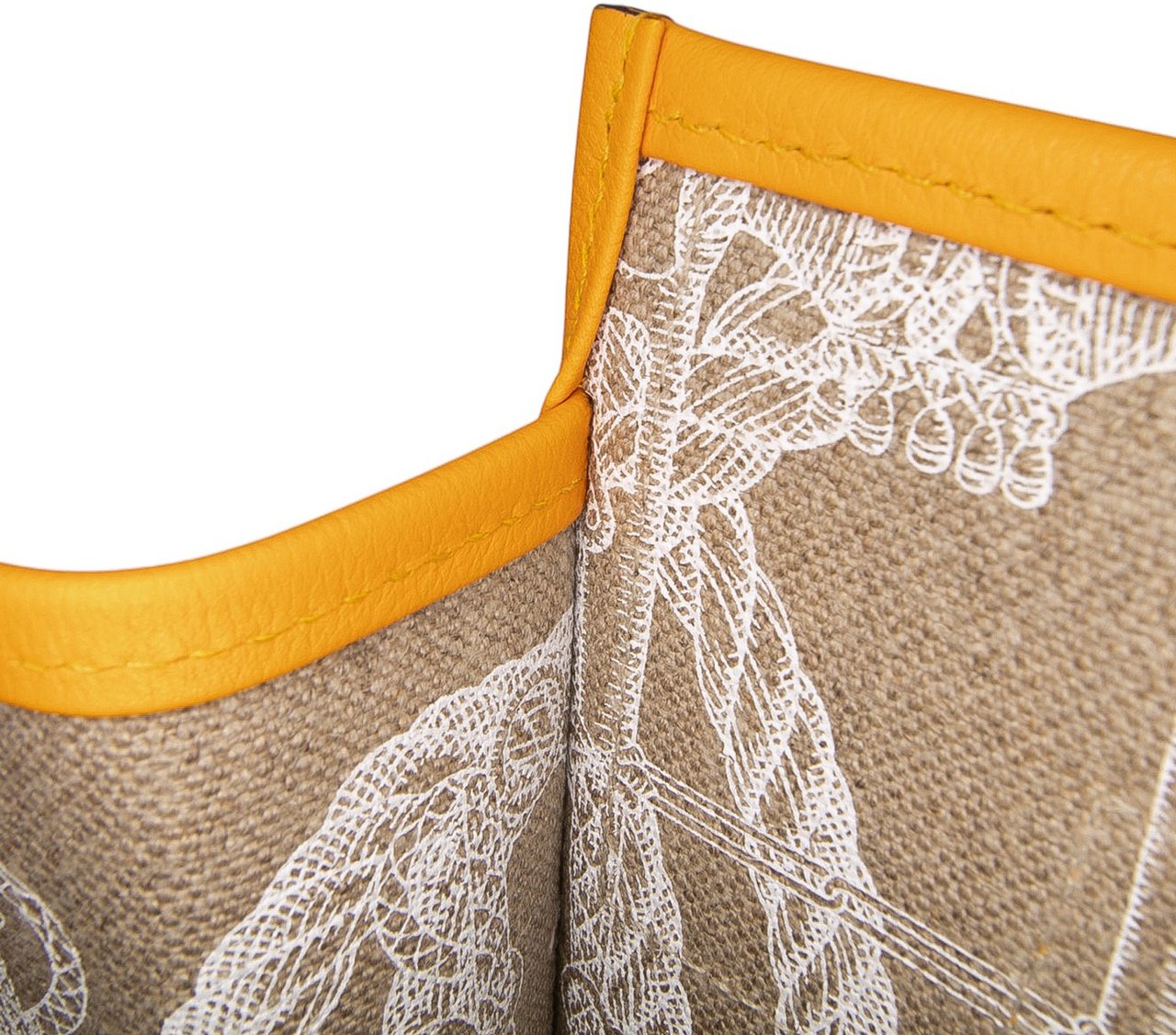 Hermès Evergrain and Toile Petit H Bell Tote Geel