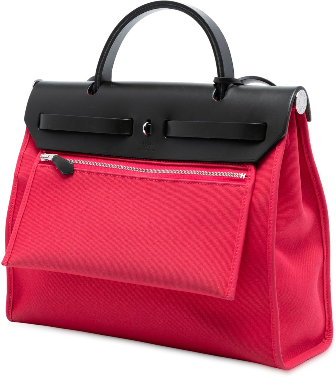 Hermès Toile Herbag Zip 31 Roze
