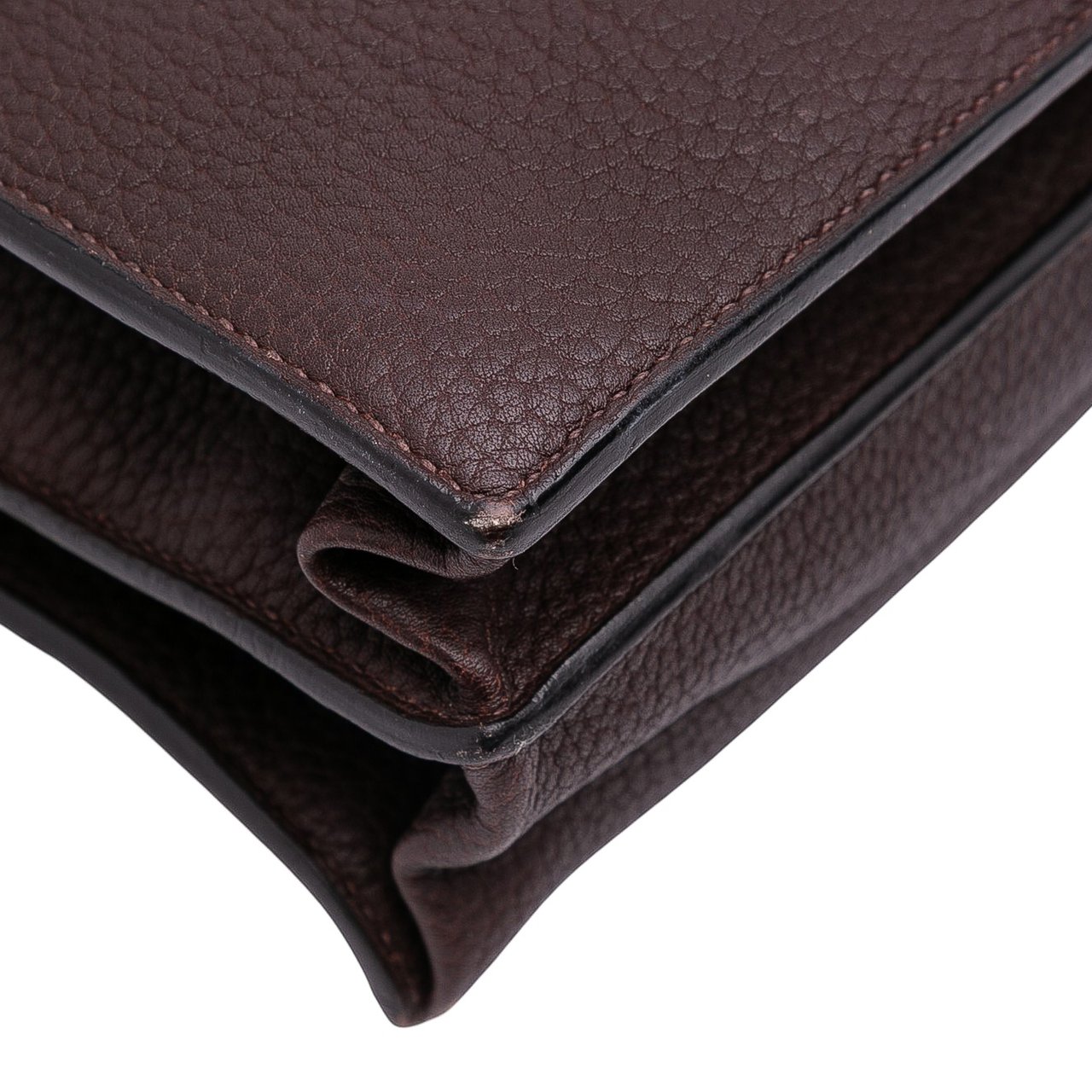 Hermès Togo Sac a Depeches 41 Bruin