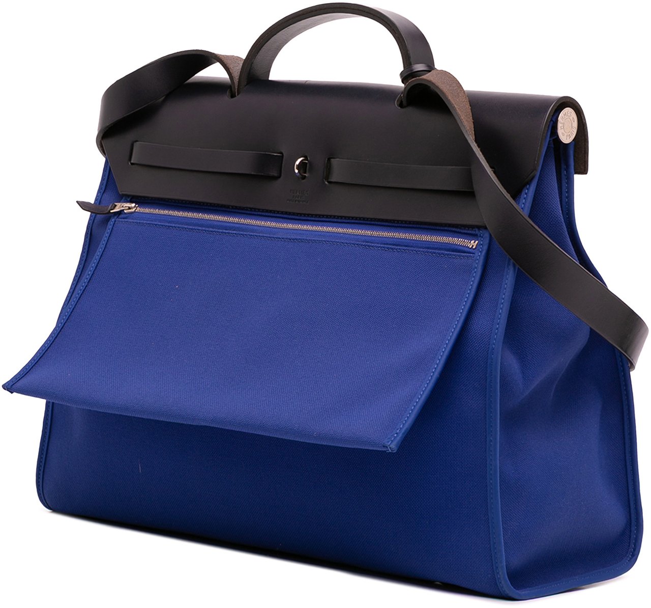 Hermès Toile Herbag Zip 39 Blauw