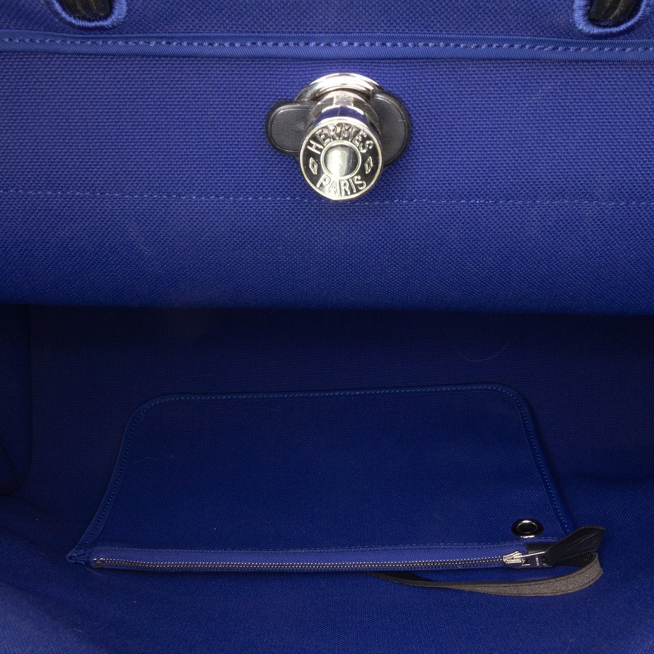 Hermès Toile Herbag Zip 39 Blauw