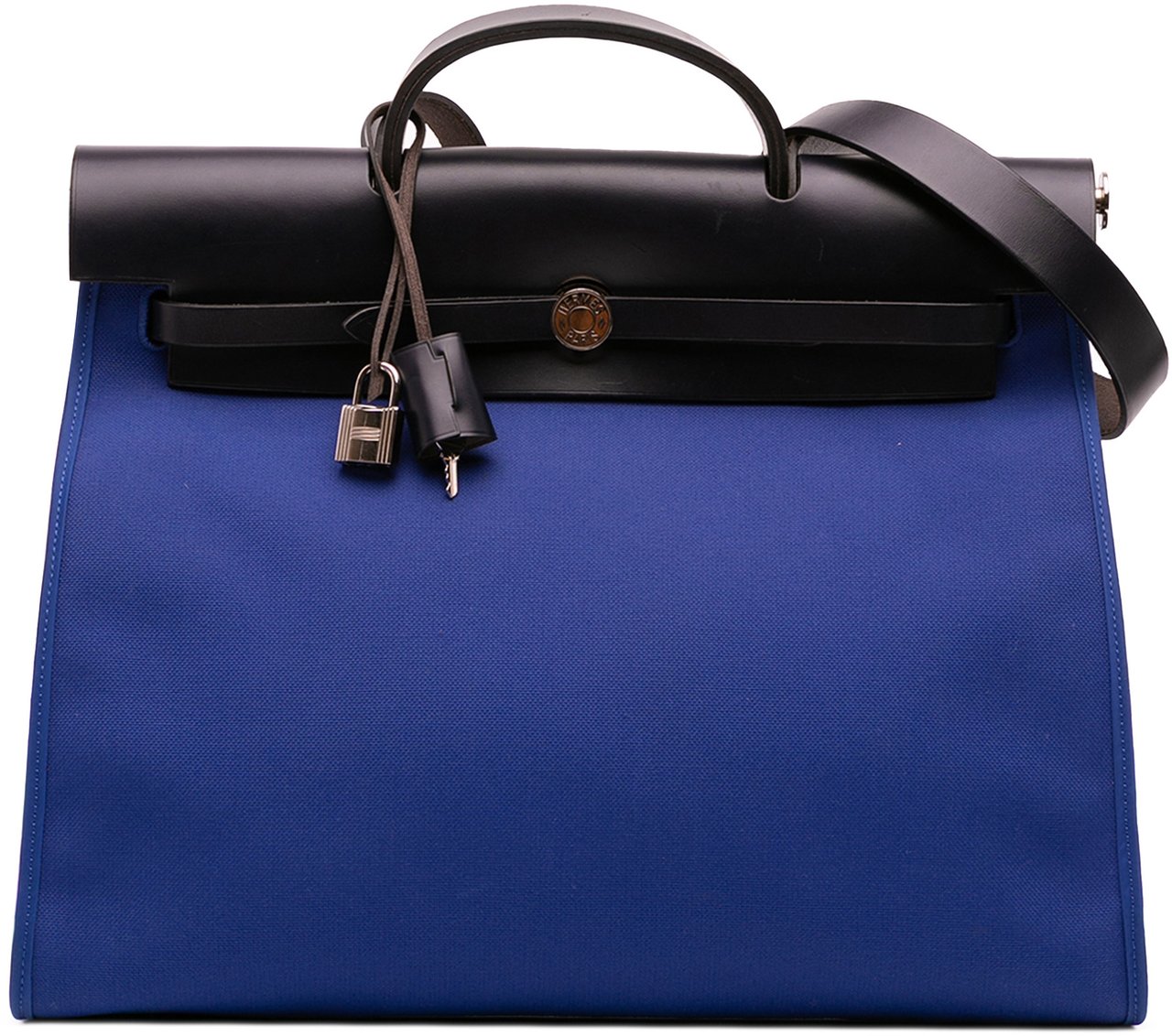 Hermès Toile Herbag Zip 39 Blauw
