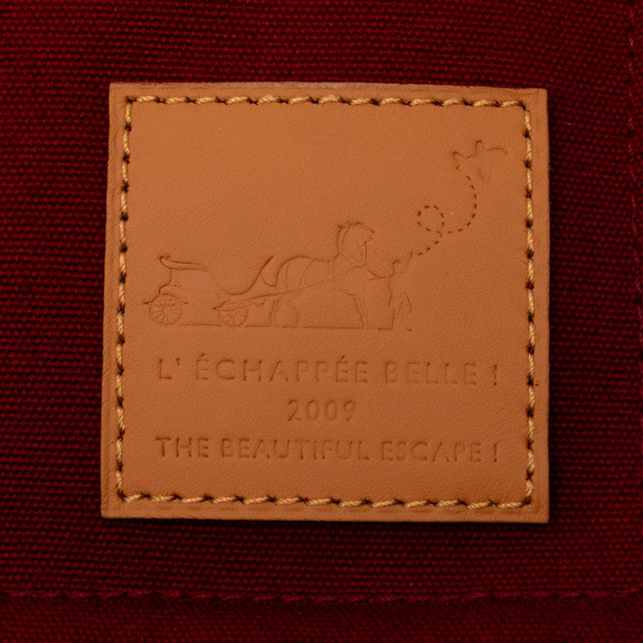 Hermès Toile Bora Bora Pouch MM Rood