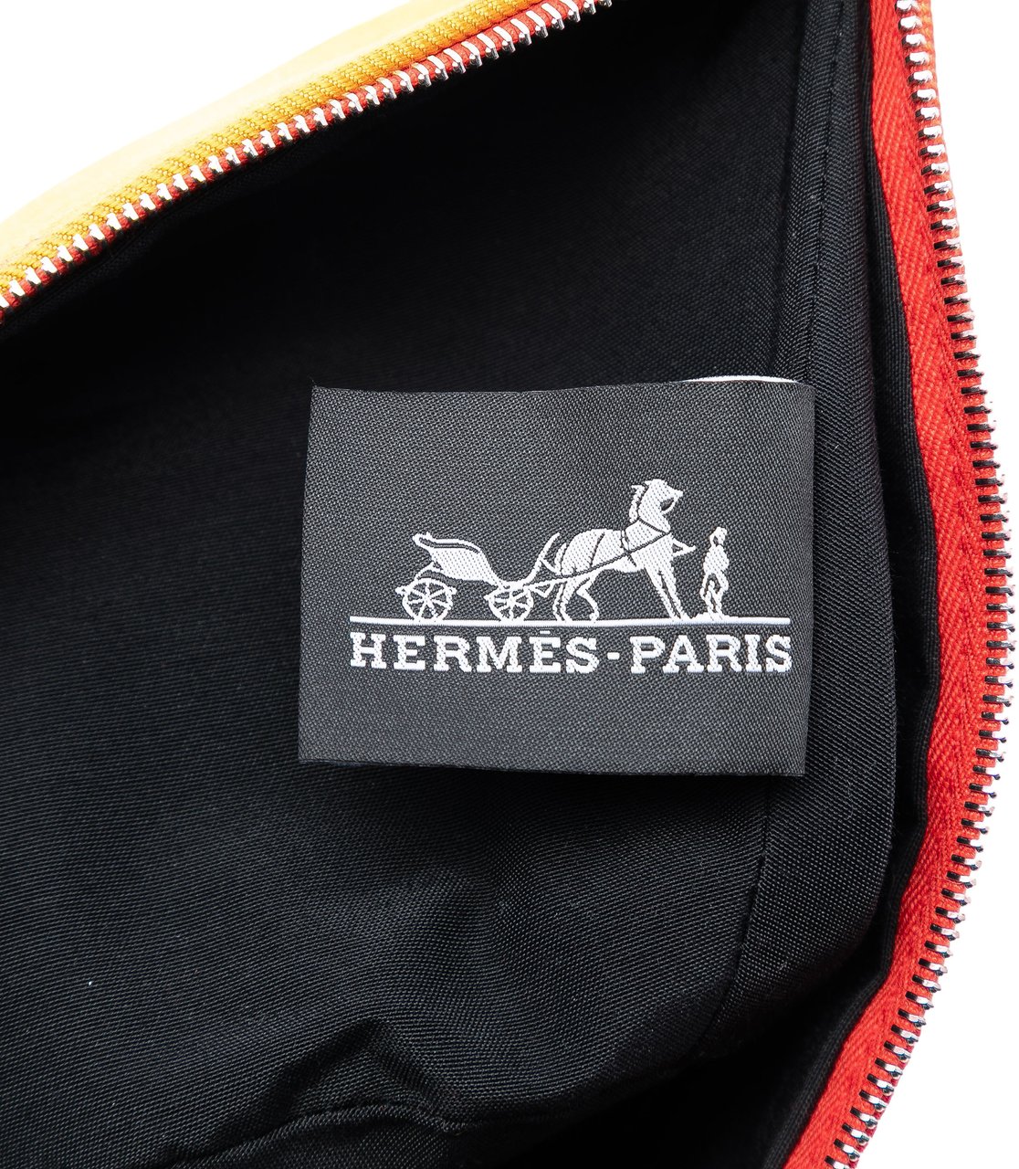 Hermès Mini Toile Palmyre Pouch Oranje