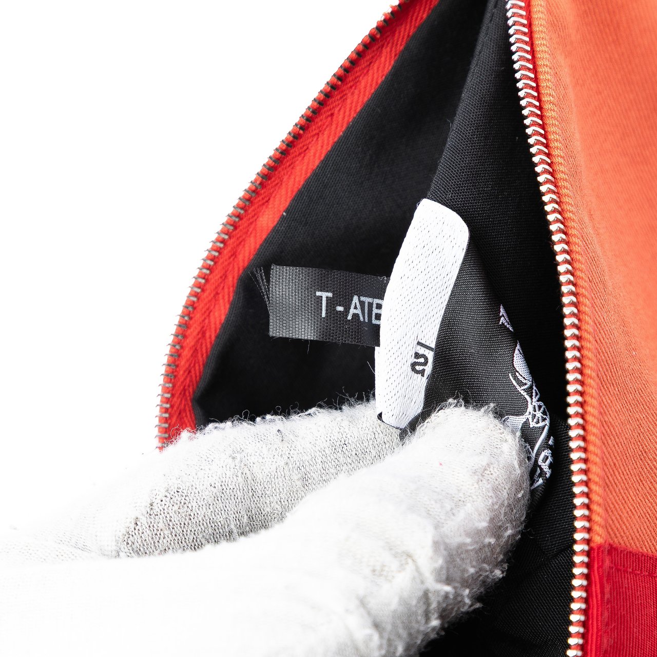 Hermès Mini Toile Palmyre Pouch Oranje