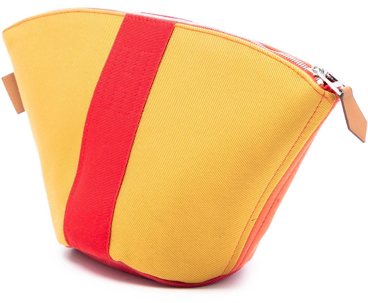 Hermès Mini Toile Palmyre Pouch Oranje