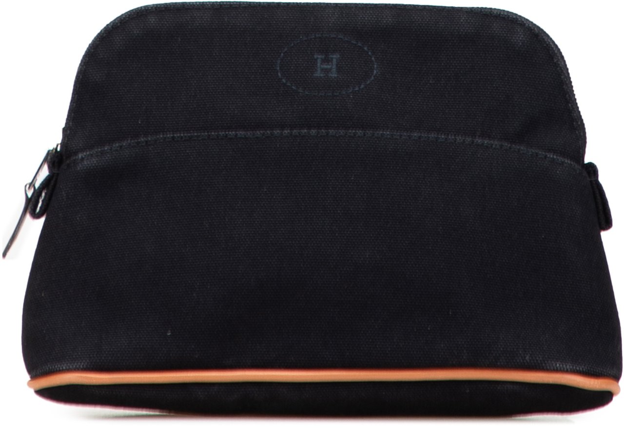 Hermès Toile Bolide Trousse de Voyage PM Zwart