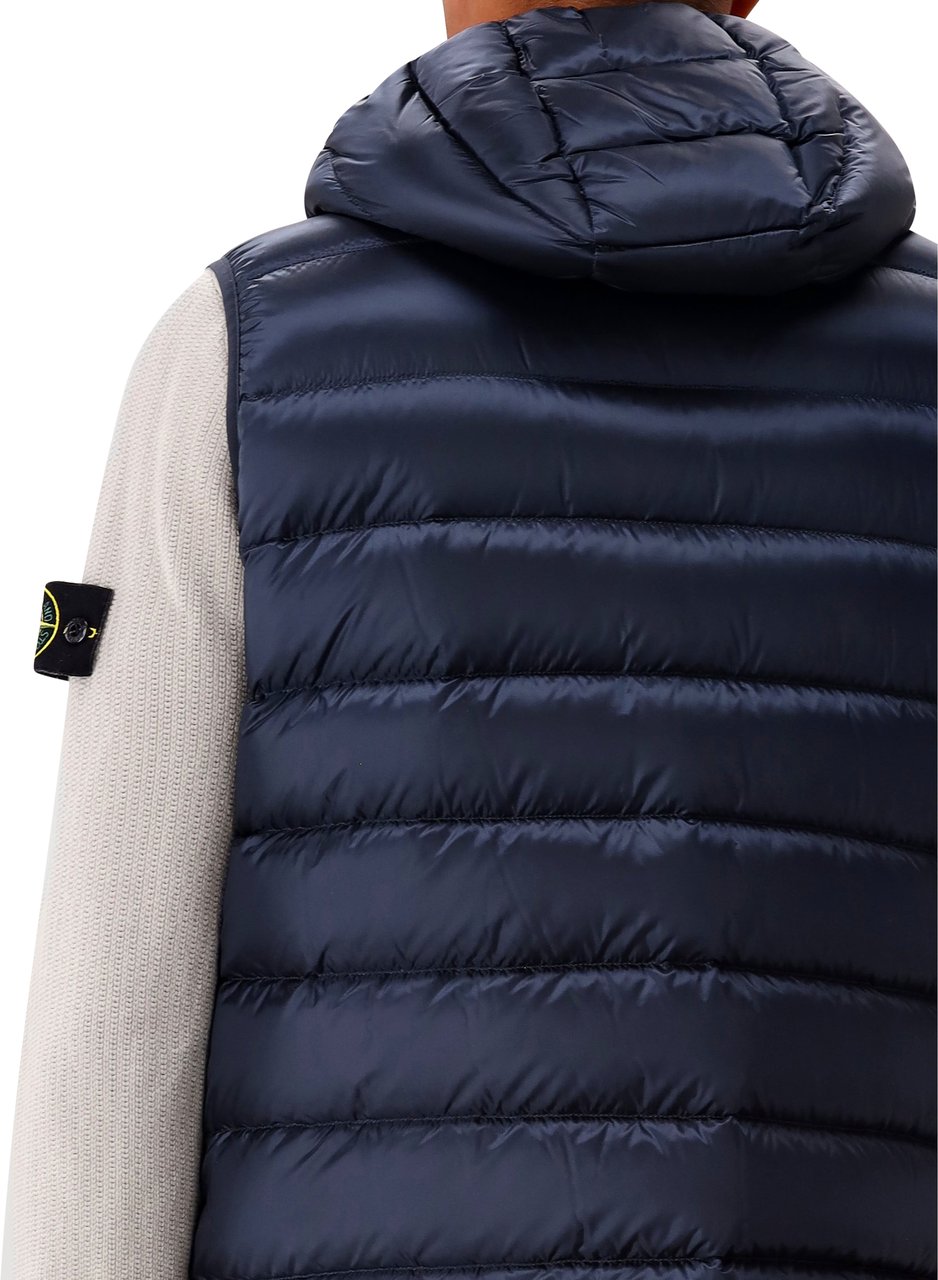 Herno Herno Bodywarmer Blauw Woven Vest Blauw
