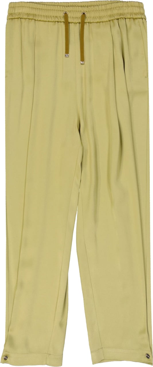 HERNO Satin Wide Pants Geel