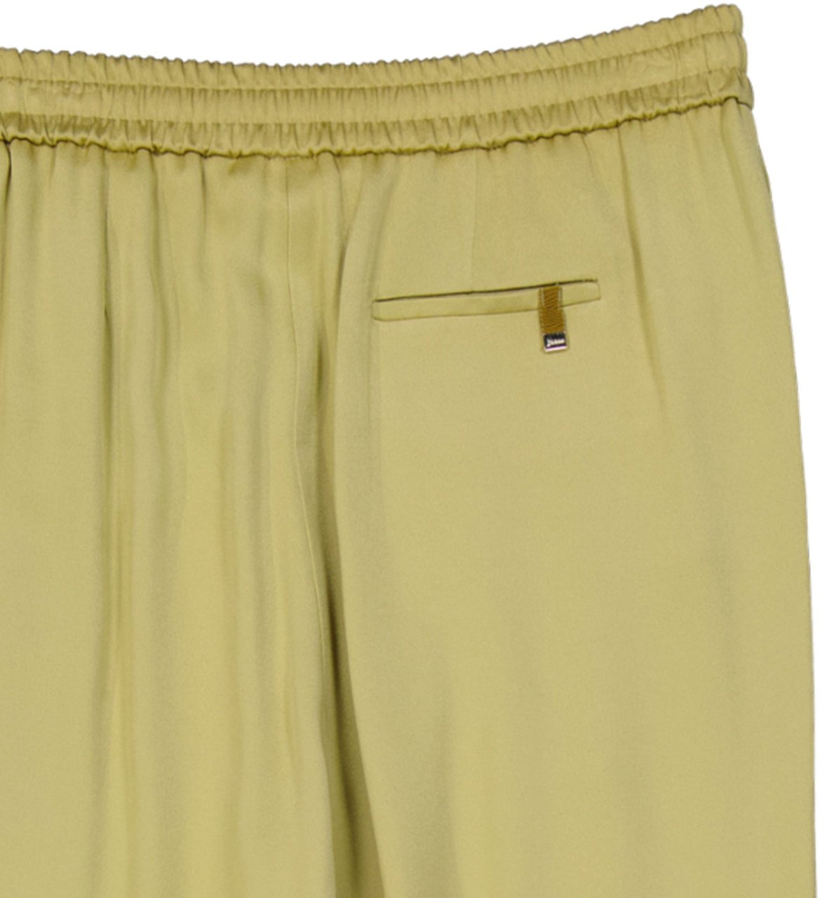 HERNO Satin Wide Pants Geel