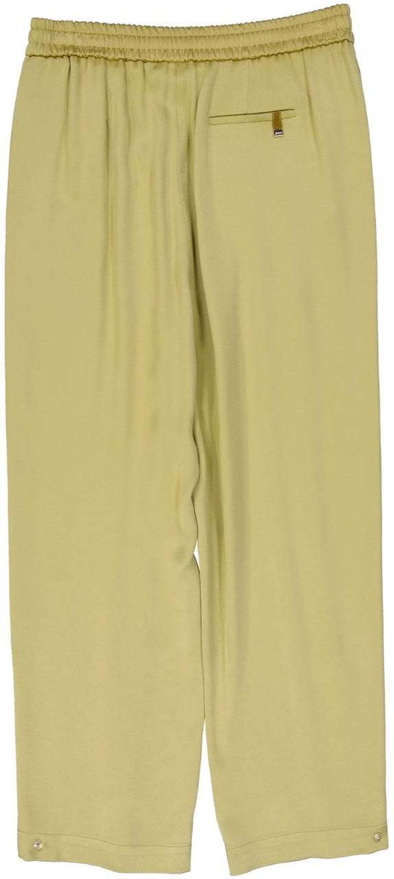 HERNO Satin Wide Pants Geel