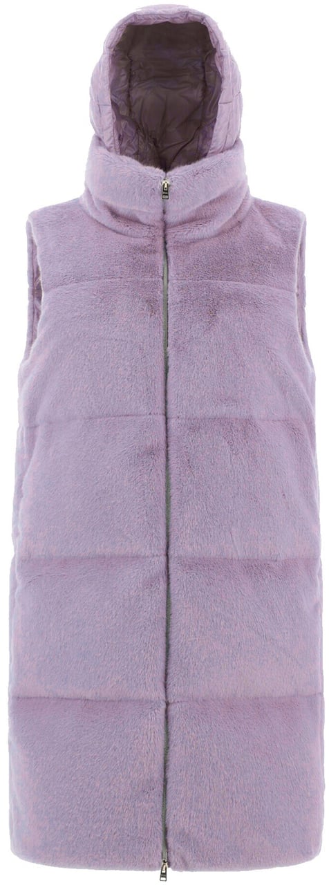 HERNO Faux Fur Sleeveles Coat Divers