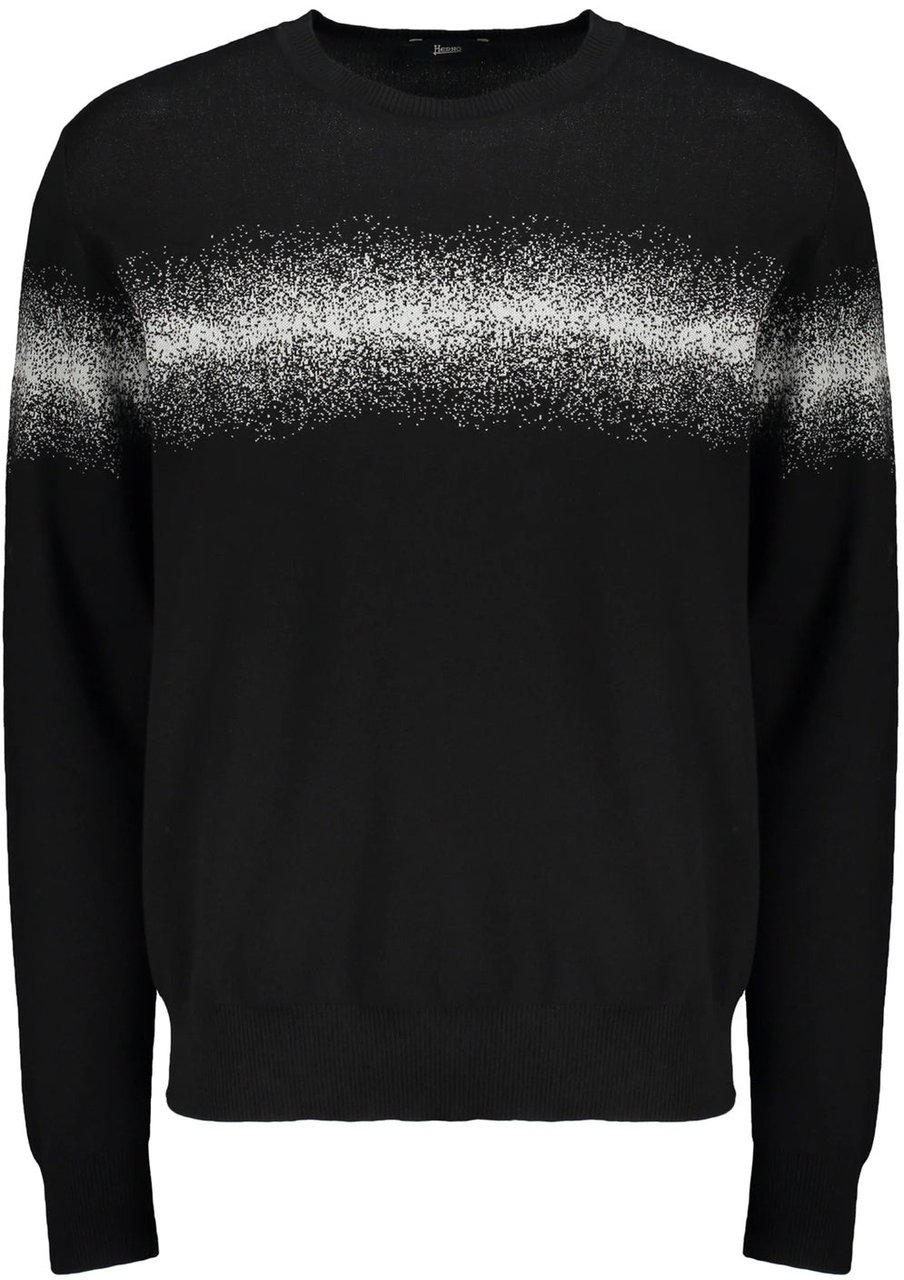 Herno Cotton Blend Pullover Zwart