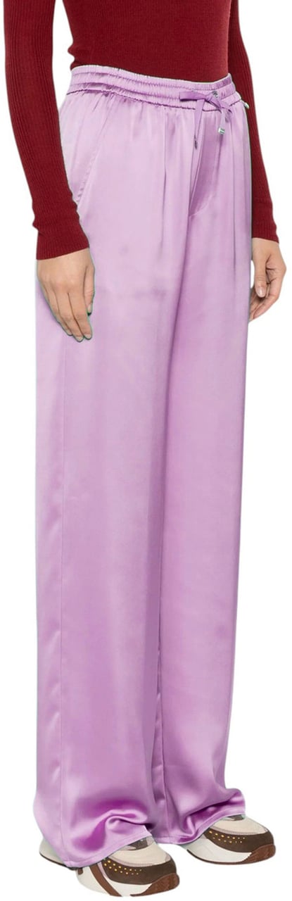 Herno High-Waist Palazzo Pants Paars