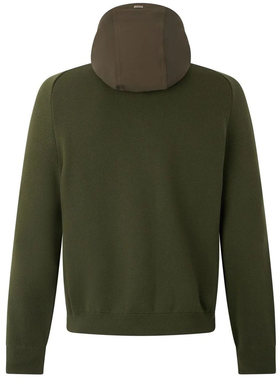 Herno Panelled Hooded Jacket Groen