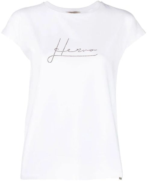 Herno Herno White Cotton T-Shirt Wit