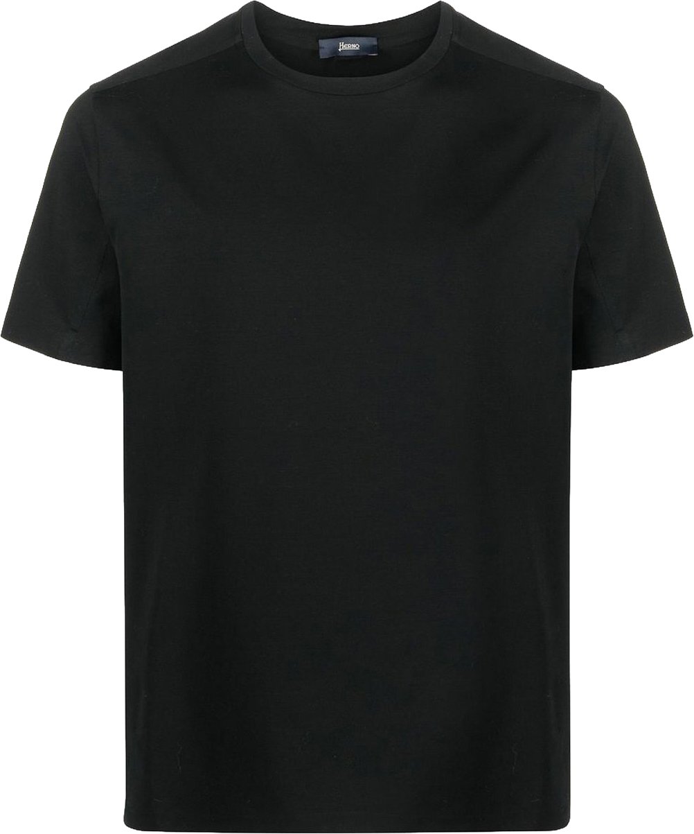 Herno Lazer Cut T-shirt Zwart