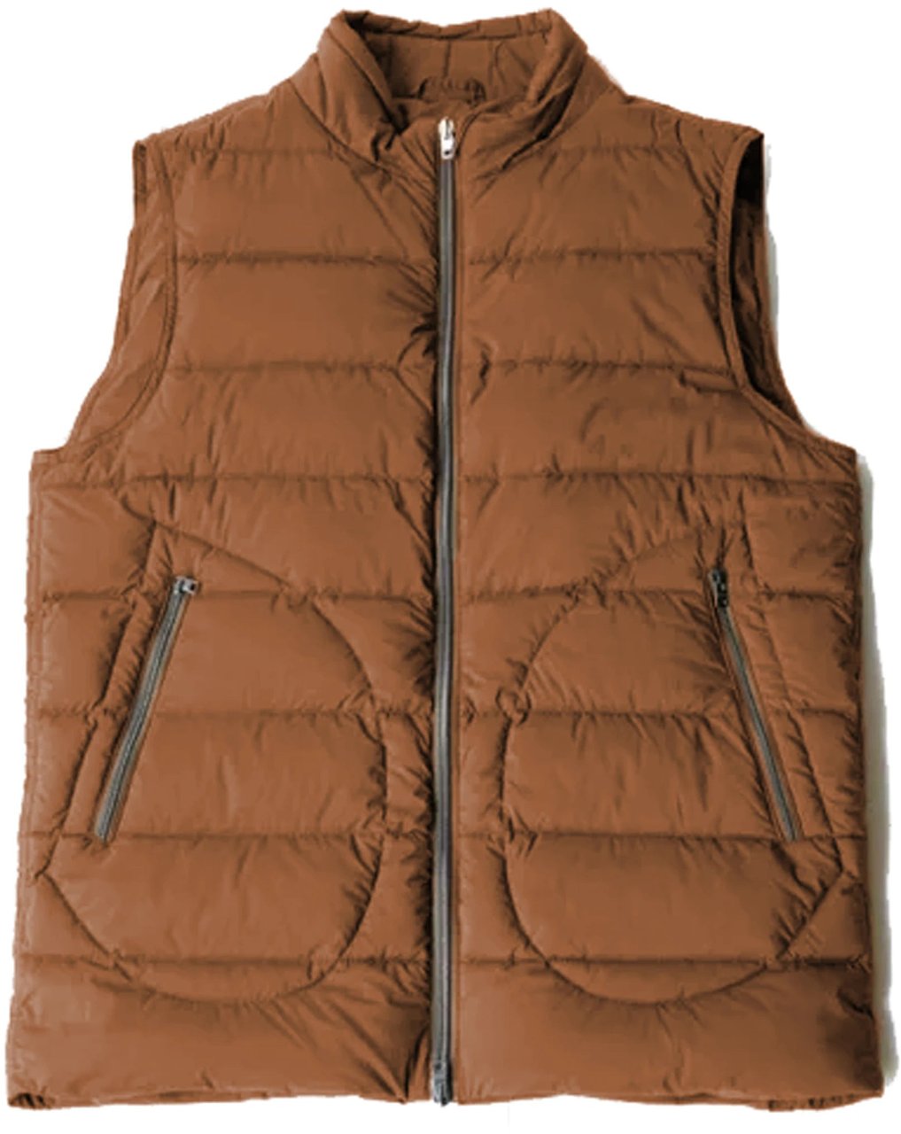 Herno Herno Vest Brown Man Dierenprint