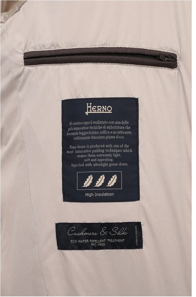 Herno Herno Jackets Beige Man Beige