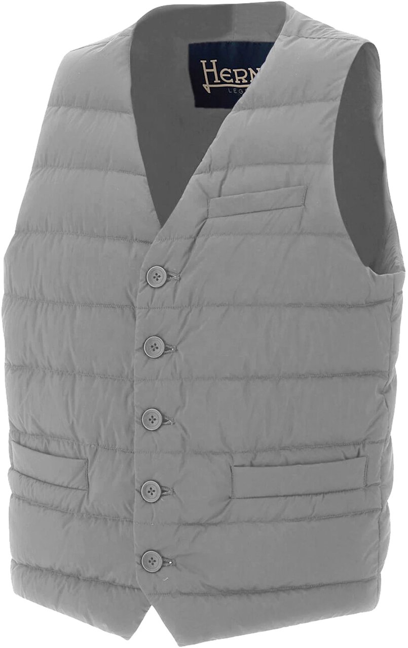 Herno Herno Vest Grey Man Dierenprint
