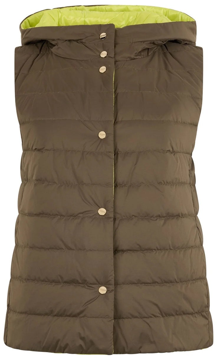 Herno Herno Reversible Padded Vest Groen