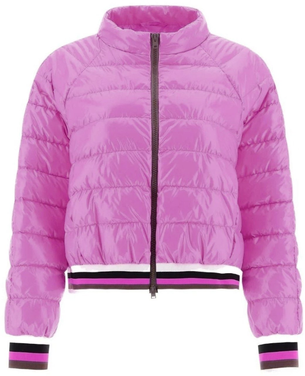 Herno Herno Zipped Bomber Jacket Roze