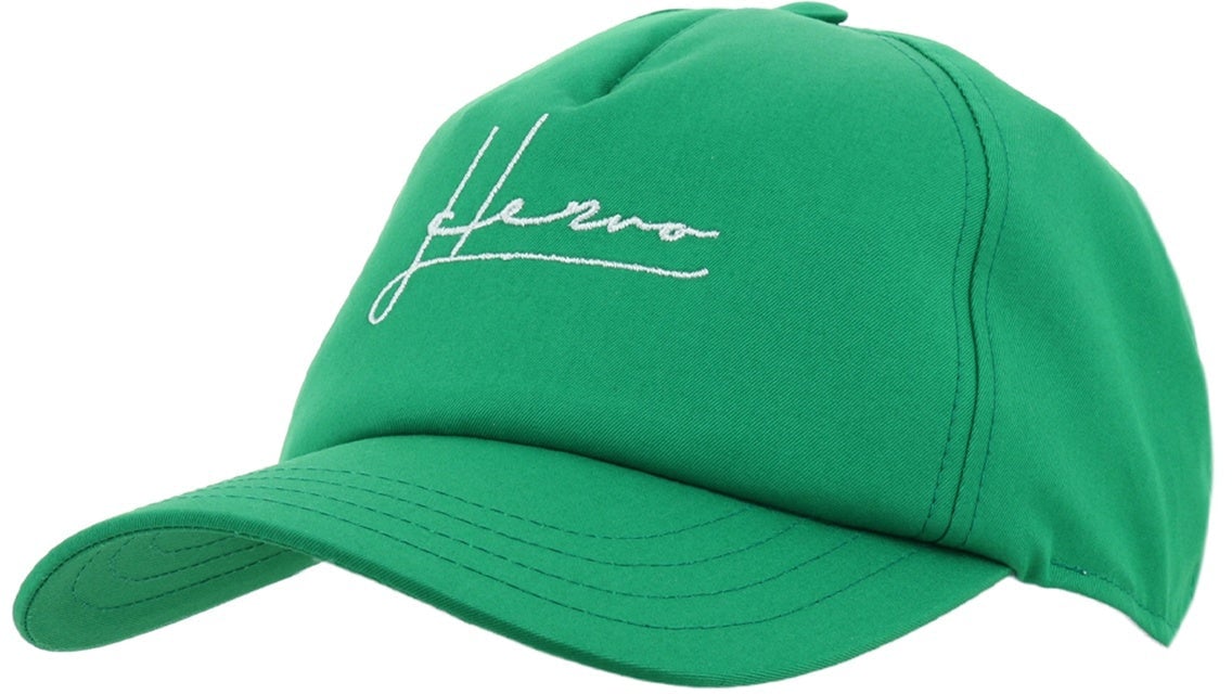 Herno Cotton Logo Cap Groen