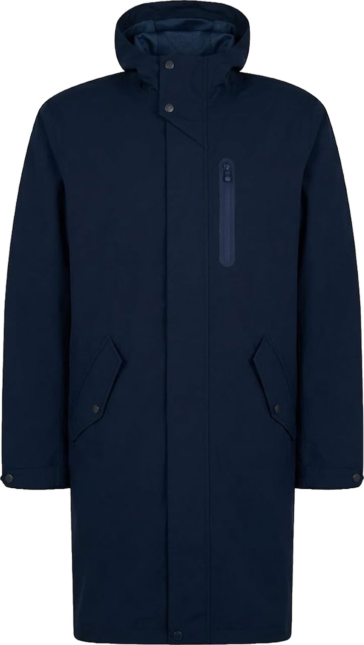 Herno Hooded Rain Coat Blauw