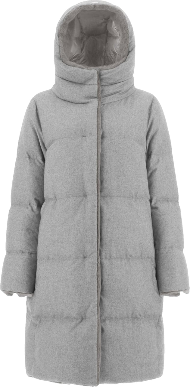 HERNO Hooded Padded Coat Grijs