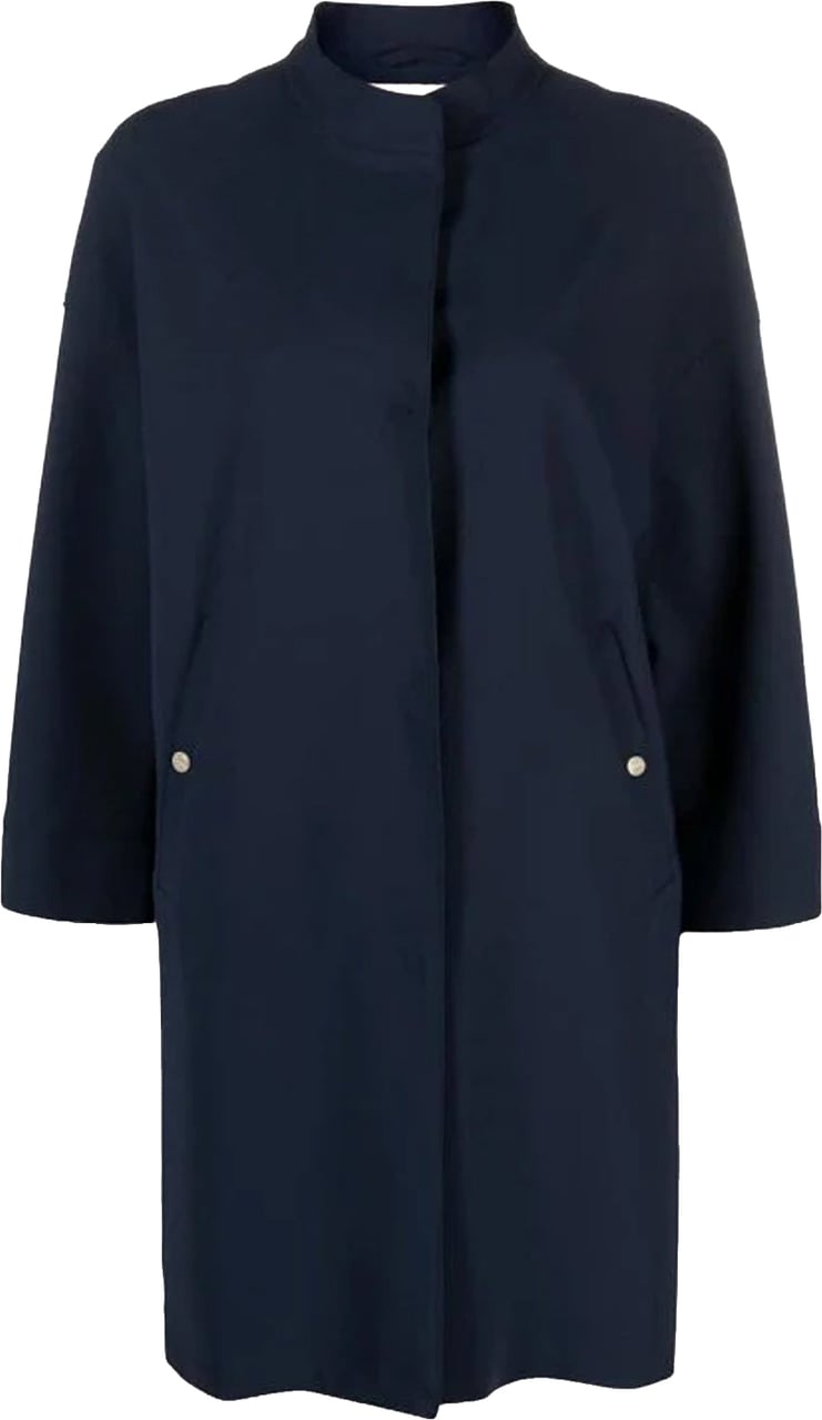 Herno Concealed-Fastening Coat Blauw