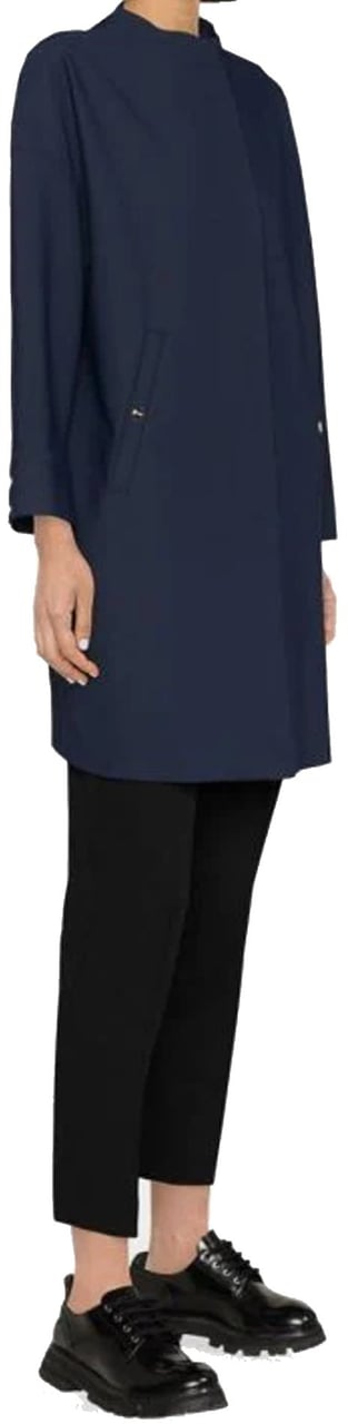 Herno Concealed-Fastening Coat Blauw