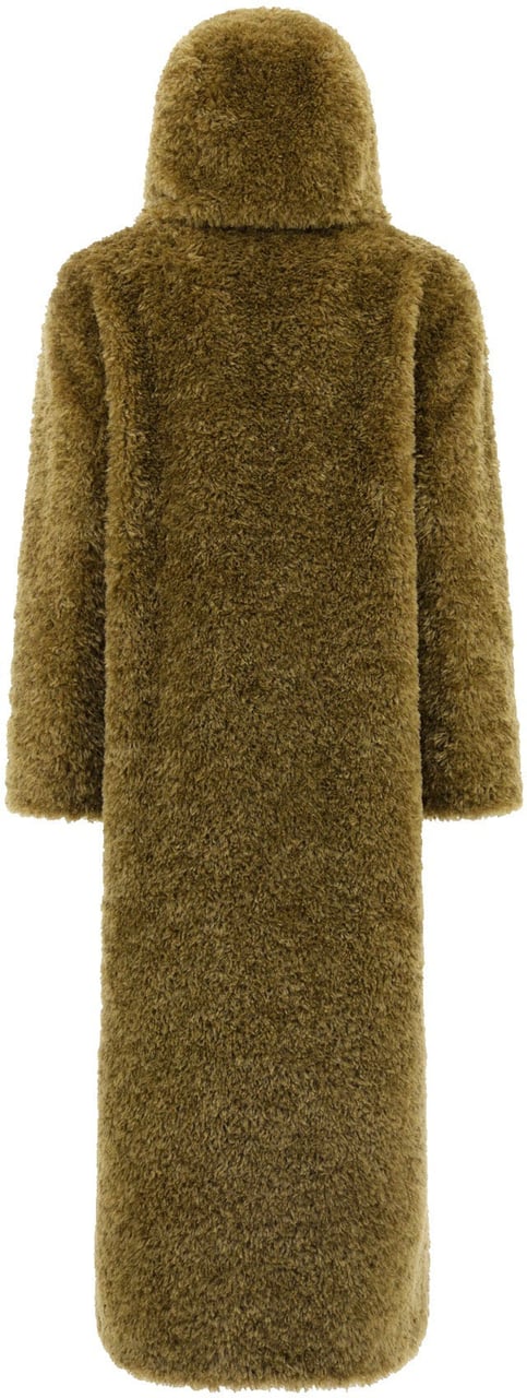 HERNO CURLY FAUX FUR Coat Groen