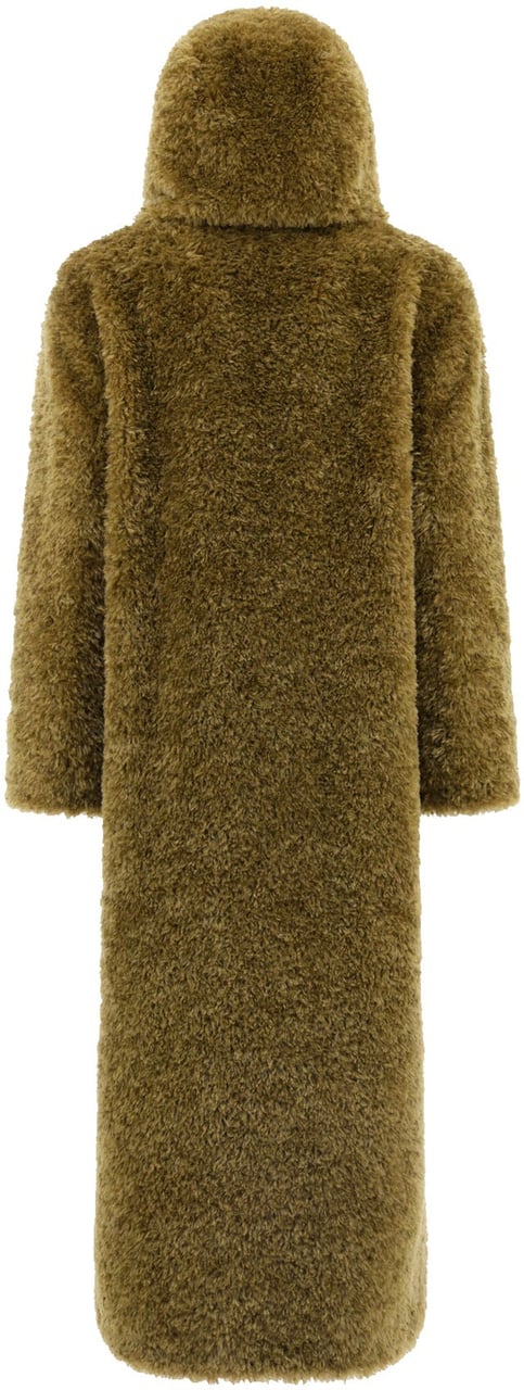 HERNO CURLY FAUX FUR Coat Groen