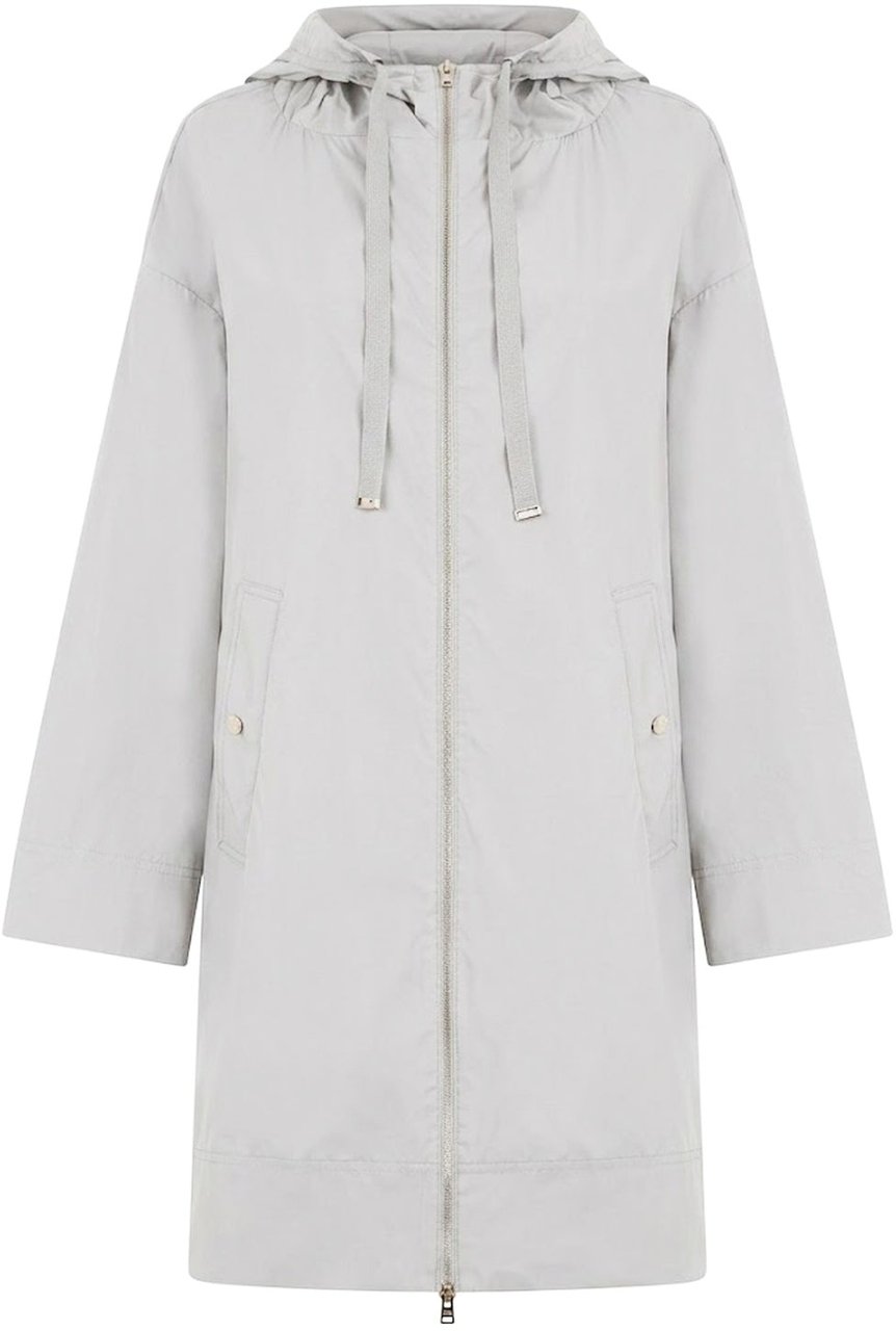 Herno Lightweight Parka Coat Grijs