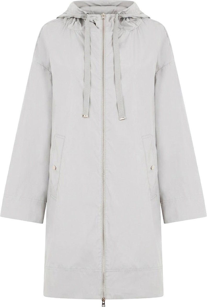 Herno Lightweight Parka Coat Grijs