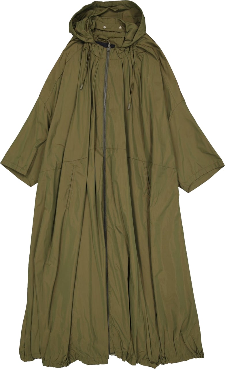Herno Oversized Hooded Coat Groen