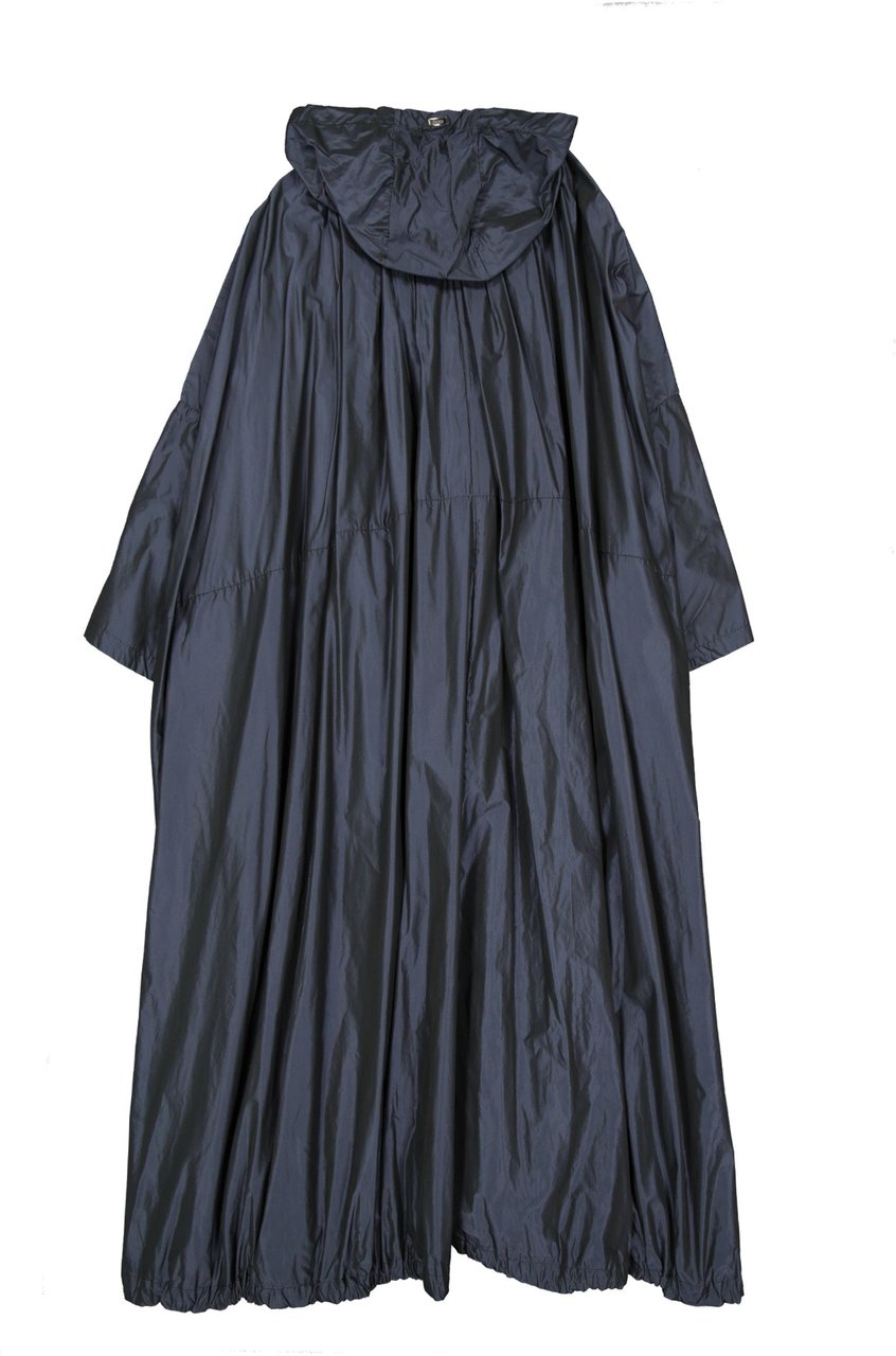 Herno Oversized Hooded Coat Blauw