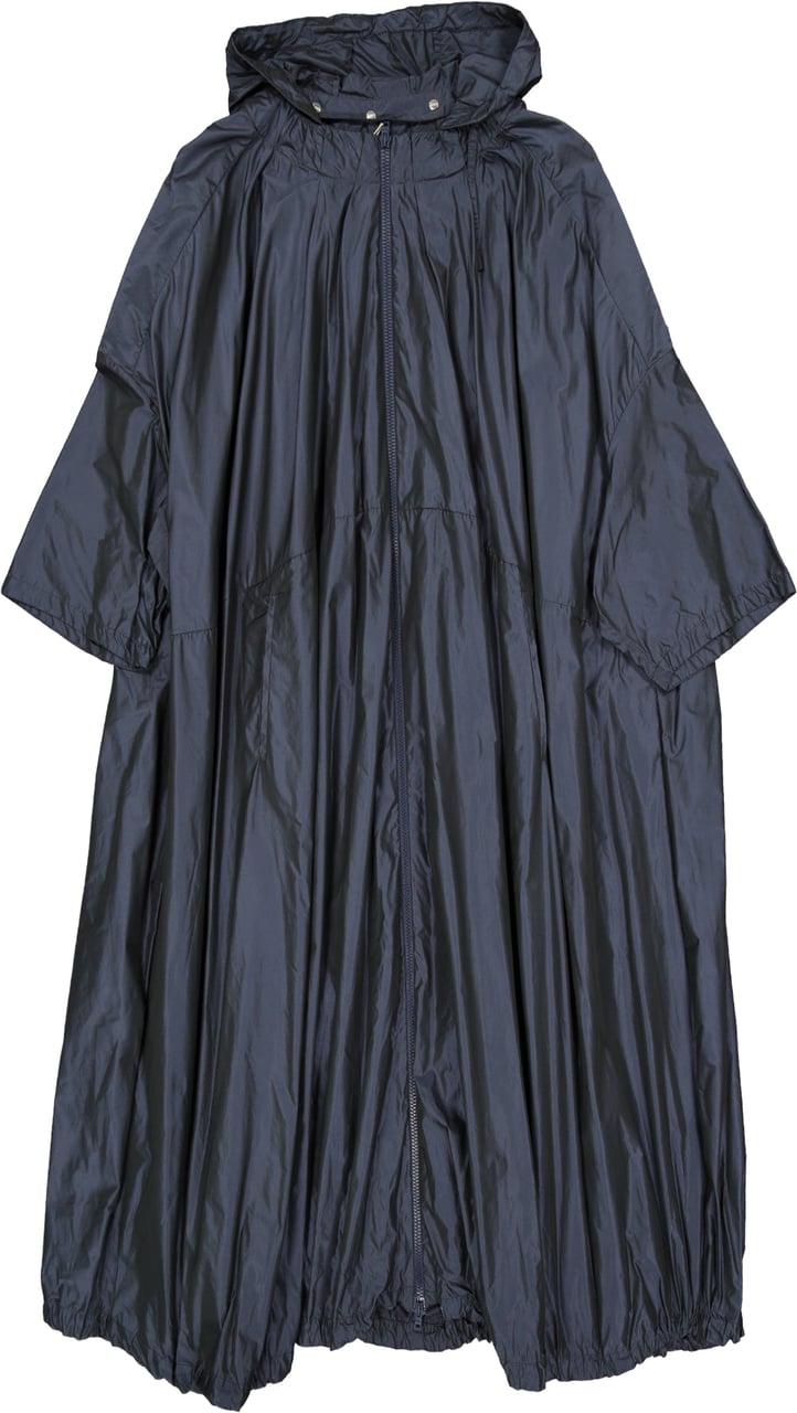Herno Oversized Hooded Coat Blauw