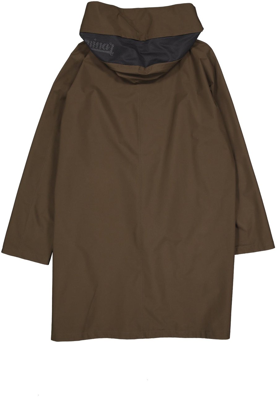 Herno Hooded Zipped Coat Groen