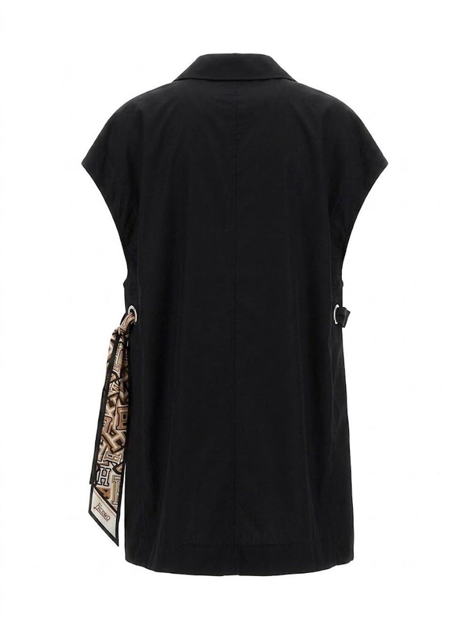 Herno Sleeveless Blazer Dress Zwart