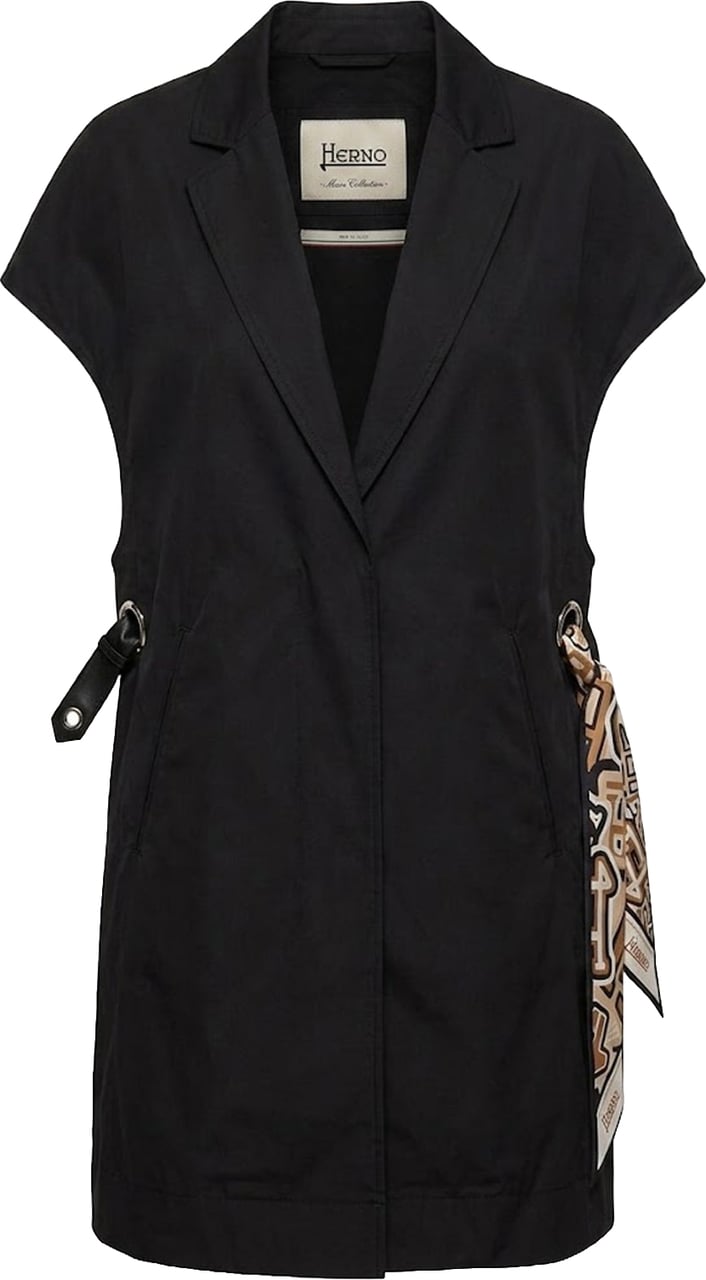 Herno Sleeveless Blazer Dress Zwart