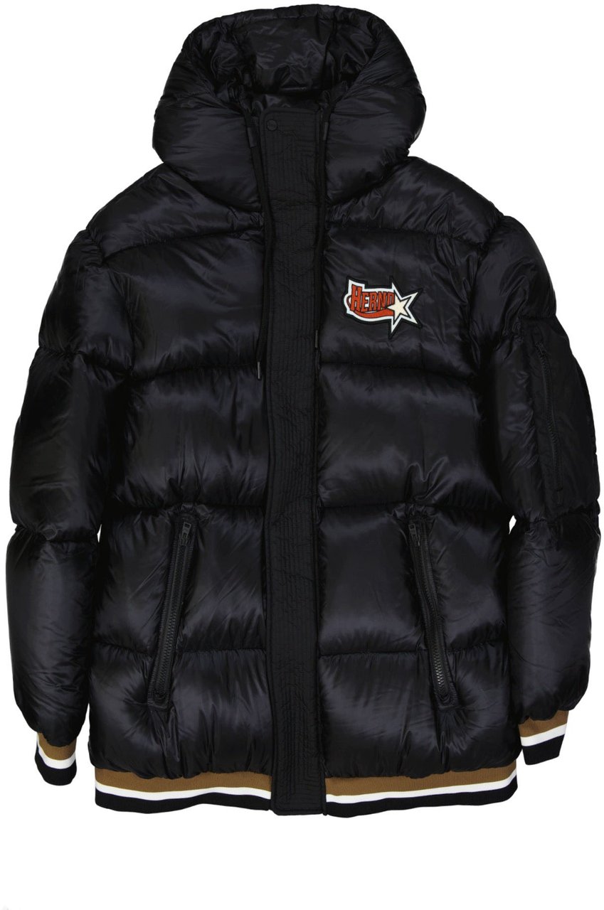 HERNO Down Bomber Jacket Zwart