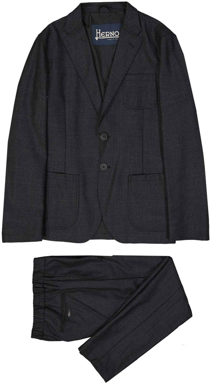 HERNO Wool Pants Grijs