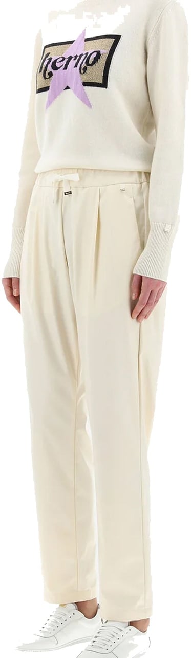 Herno Faux Leather Pants Wit