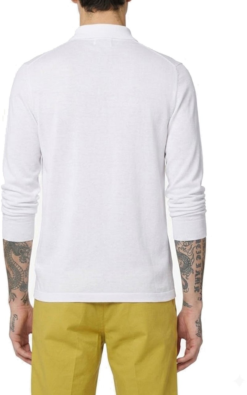 Herno Long Sleeve Polo Shirt Wit