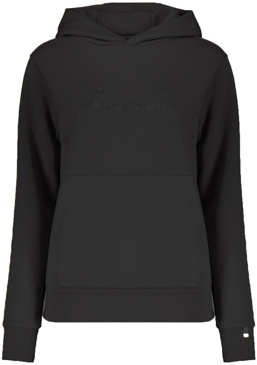 Herno logo-detail hoodie Zwart