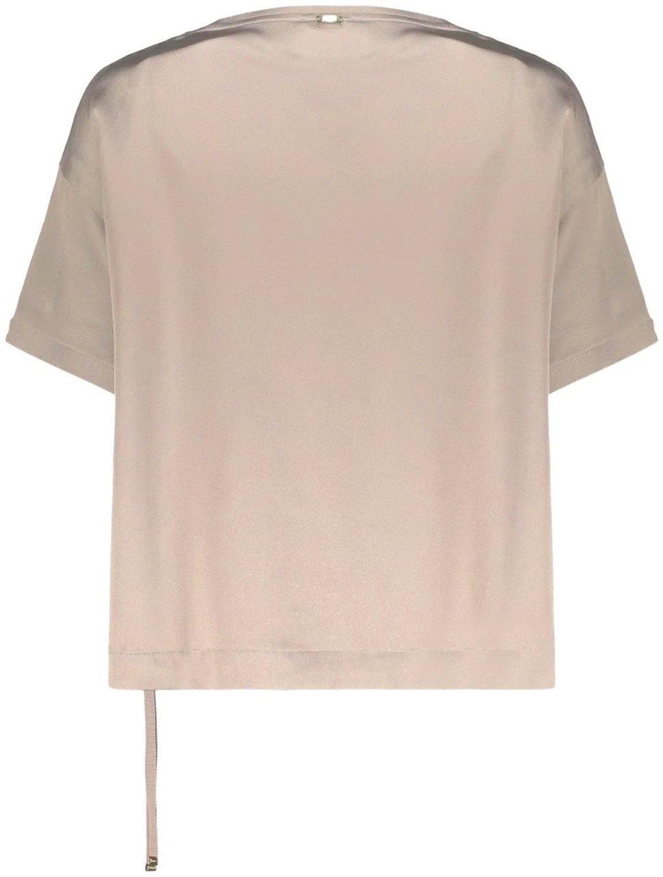 Herno  asymmetric short-sleeve blouse Beige