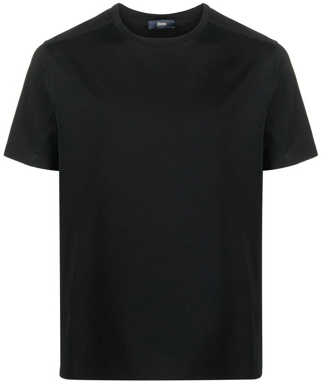 Herno Lazer Cut T-shirt Zwart